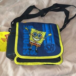 SpongeBob SquarePants Blue and Yellow lunch crossbody bag